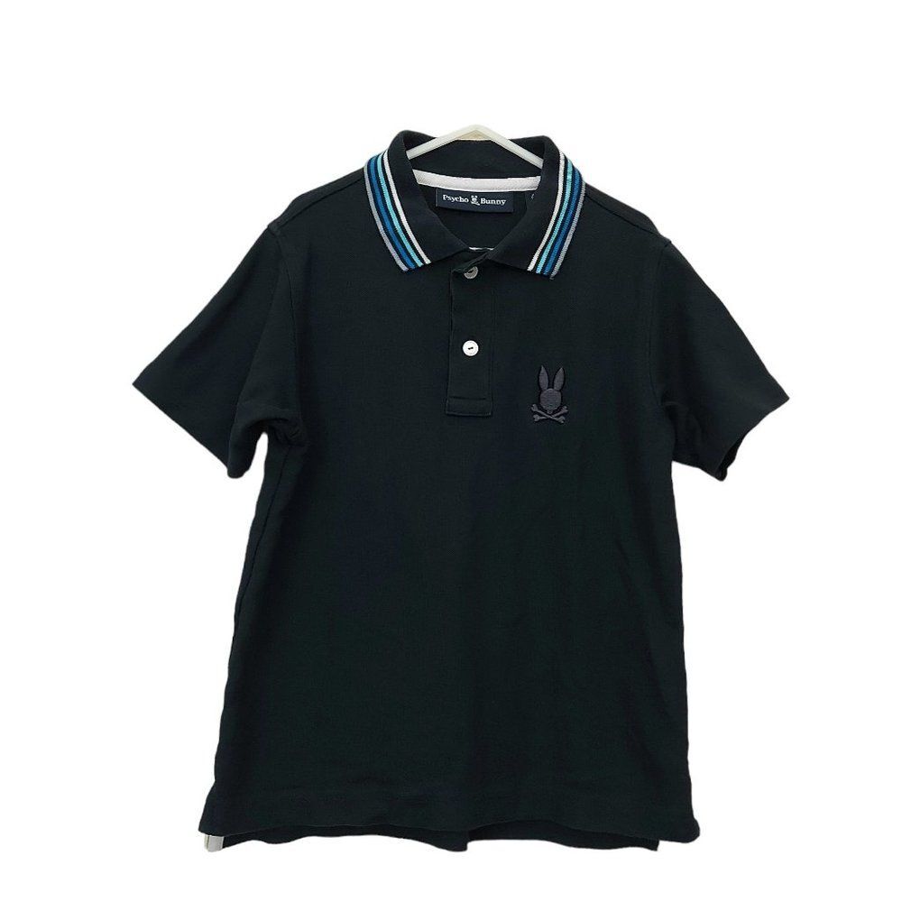 Psycho Bunny Crosby Pique Polo Shirt Boys Small 7/8 Pima Cotton Short Sleeve